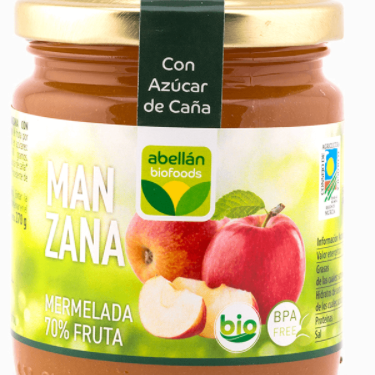 APPLE EXTRA JAM CANE SUGAR 270gr