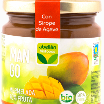 MANGO EXTRA JAM WITH AGAVE SYRUP 265gr