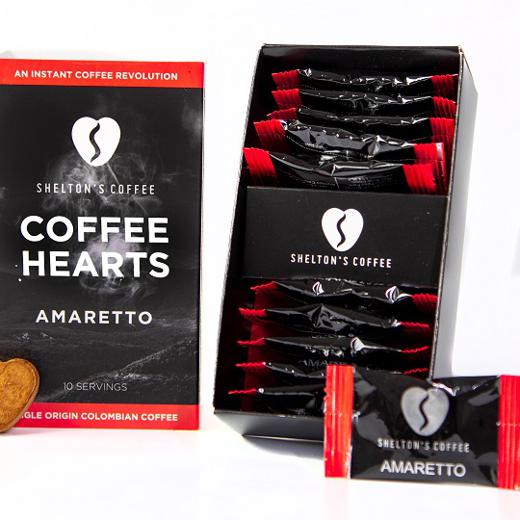 Shelton's Coffee Hearts Amaretto Flavour