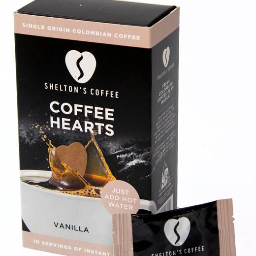 Shelton's Coffee Hearts Vanilla Flavour