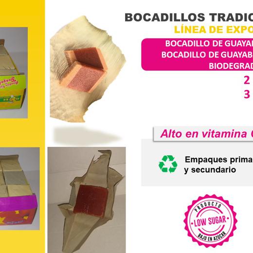 Bocadillo de Guayaba Roja Empaque Biodegradable