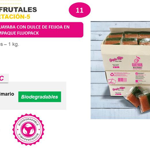 Bocadillo de Guayaba con Dulce Feijoa Fluopack