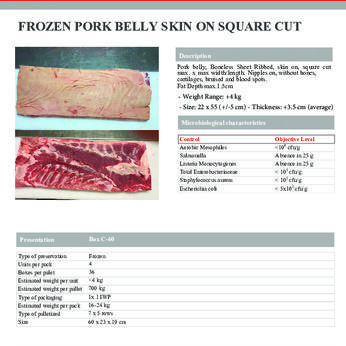 FROZEN PORK BELLY SKIN ON IWP - ASK FOR UPDATE PRICE img0