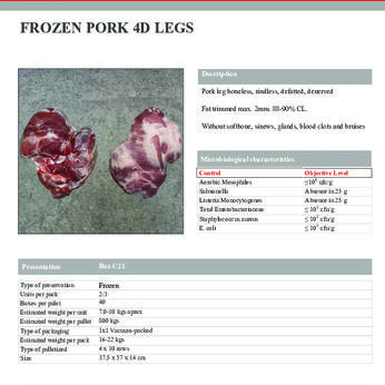 FROZEN PORK HAM BONELESS 4D IVP - ASK FOR UPDATE PRICE