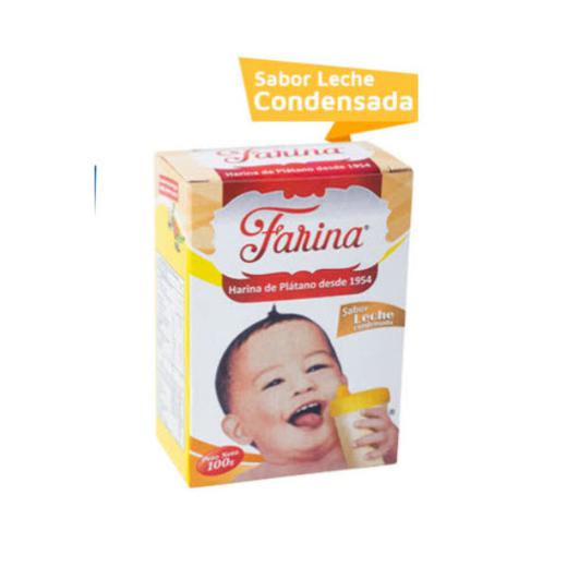 Banana starch,  condensed milk box x 100g