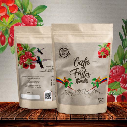 Café con sabor a Frutos Rojos