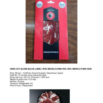 ACORN FED 100% IBERICO HAM BLACK LABEL / PATA NEGRA BLACK PORK img8