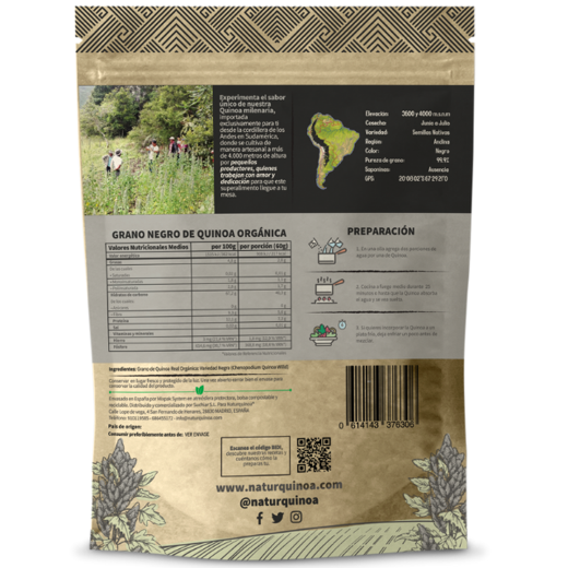 Quinoa real negra organica premium img1