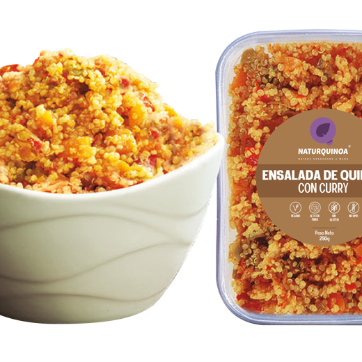 QUINOA SALAD WITH CURRY COOKED WHITE QUINOA WITH VEGETABLES AND CURRY