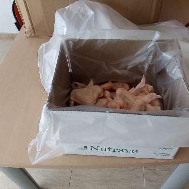 Alas de pollo blancas de primera 3 falanges congeladas individualmente (IQF) caja de 2kg