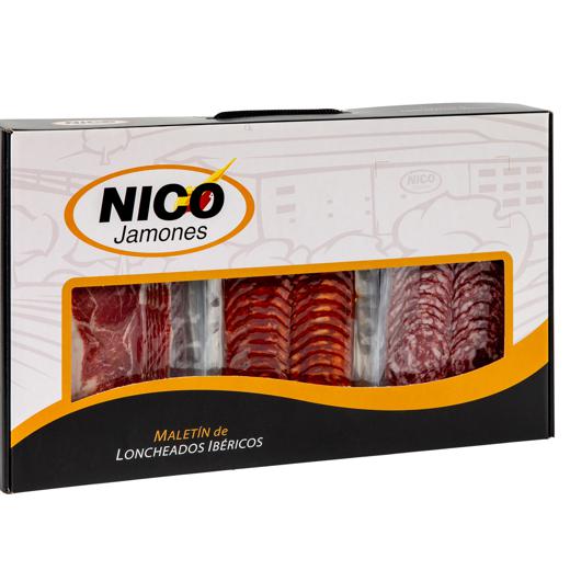 PACK LONCHEADOS IBÉRICOS. Paleta de cebo ibérica 50% raza ibérica + Chorizo ibérico + Salchichón ibérico.