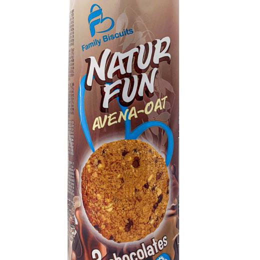 NATUR FUN OAT 3 CHOCOLATES Family Biscuits img0