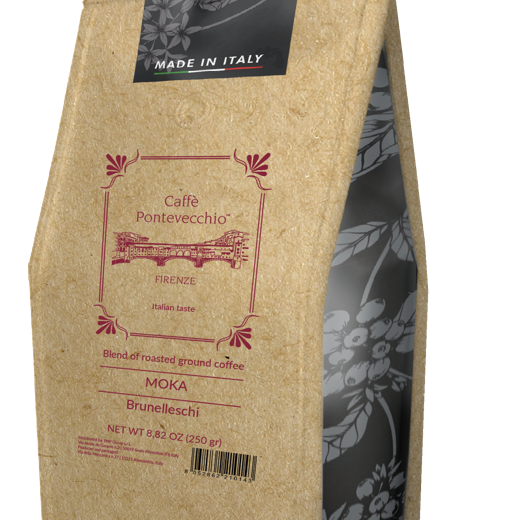 Italian artisan coffee "Moka" ground coffee quality ''Brunelleschi'' (250 g)