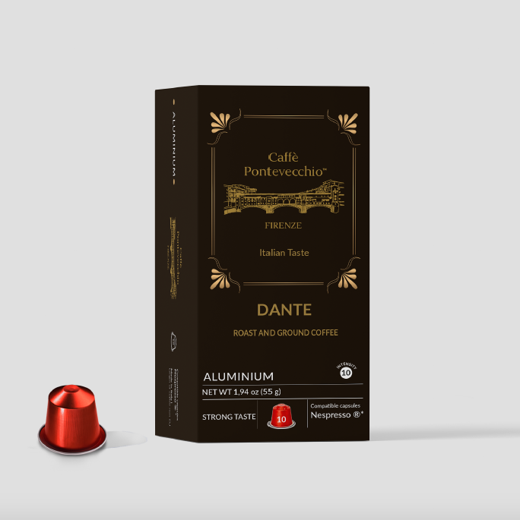 Luxury Nespresso compatible capsules - DANTE (10 capsules pack) img0