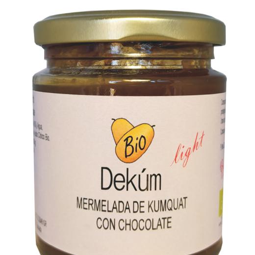 Mermelada extra Bio light de Kumquat con Chocolate.