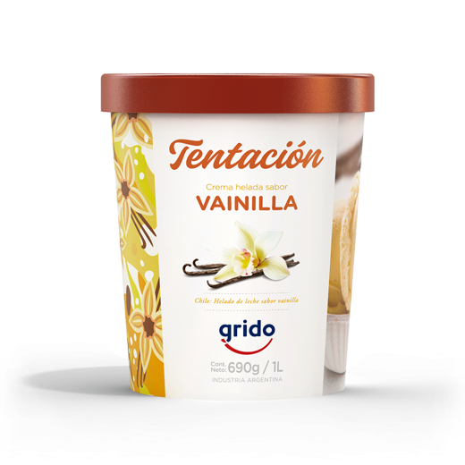 Pote de Helado 1 Litro sabor Vanilla