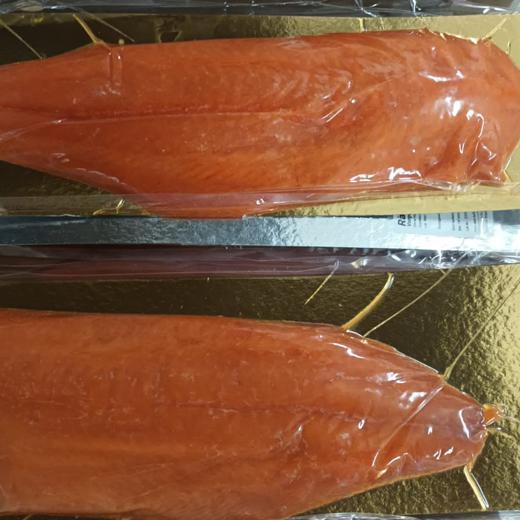 Cold smoked salmon fillet 1kg sliced E-Trim