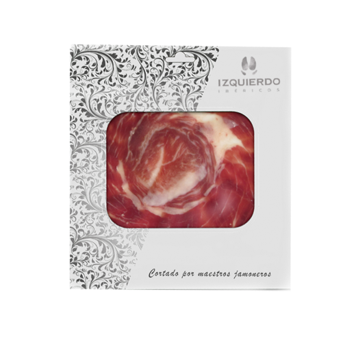 Cebo 50% Iberian Ham, Knife Sliced Dish 100 g / Jamón de cebo ibérico 50% cortado a cuchillo 100 gr img0