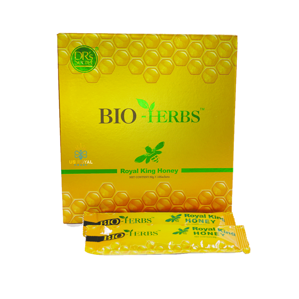 BIO HERBS ROYAL KING HONEY 10g X 30 Sachets | Claire Global