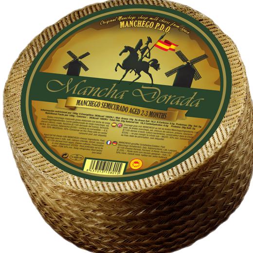 3 KG MANCHEGO SEMICURADO DO 2-3 MESES / 3KG PDO MANCHEGO CHEESE 2-3 MONTHS img2