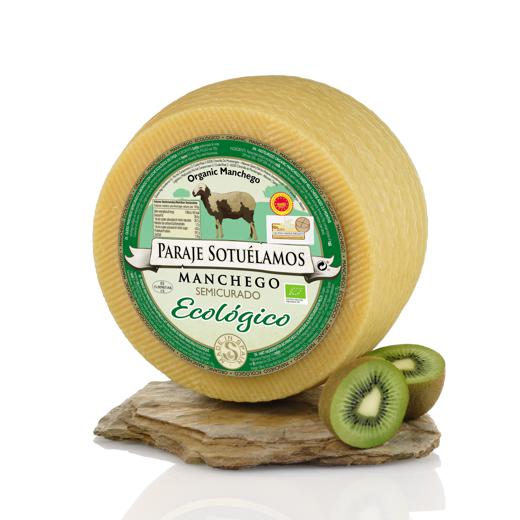 MANCHEGO ECOLOGICO SEMICURADO PDO - ORGANIC MANCHEGO CHEESE 2-3 MONTHS