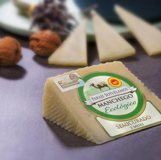 MANCHEGO ECOLOGICO SEMICURADO PDO - ORGANIC MANCHEGO CHEESE 2-3 MONTHS img1