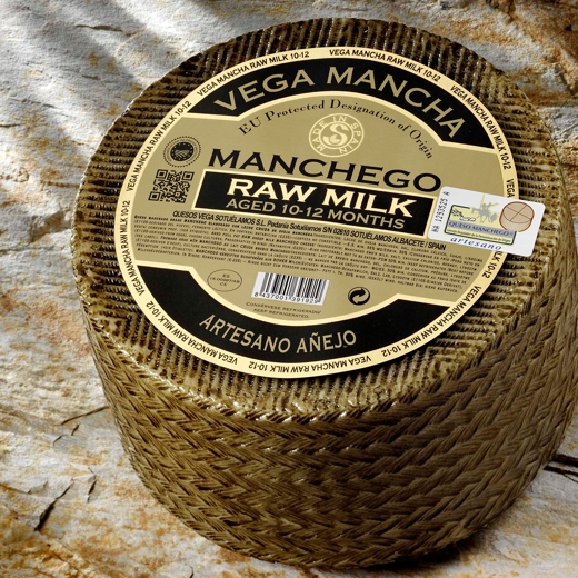 MANCHEGO AÑEJO PDO leche cruda - MANCHEGO CHEESE raw milk 10-12 MONTHS