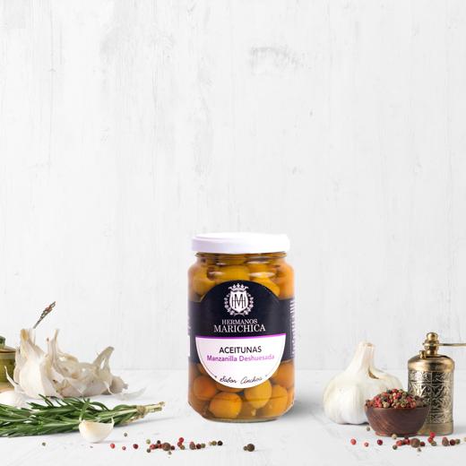 Olives with anchovy flavor 550g boneless Hermanos Marichica