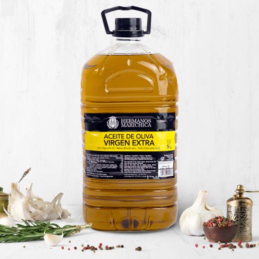 Extra virgin olive oil PET 5L Hermanos Marichica