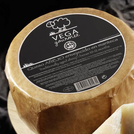 GRAN RESERVA, QUESO AÑEJO OVEJA EN MANTECA - SHEEP CHEESE 12 MONTHS COVERED BY A LARD COAT img1