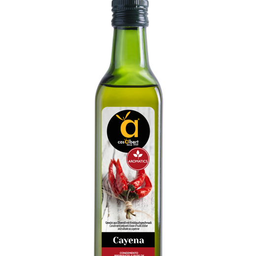 Aceite de oliva aromatizado con Cayena, 250ml