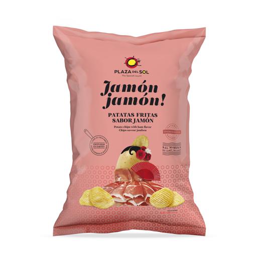Potato chips with ham flavor