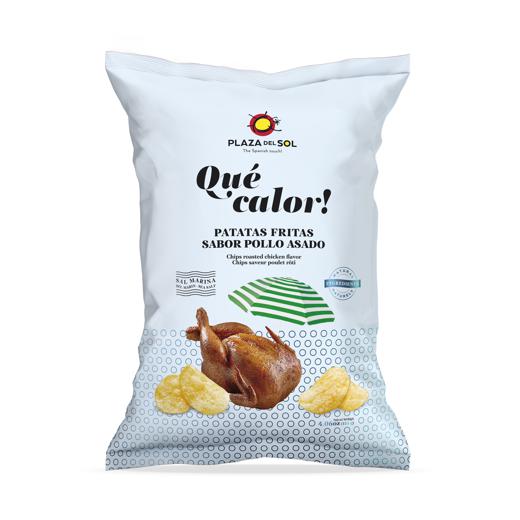 Potato chips with roasted chicken flavor